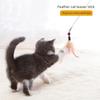 New Steel Wire Teasing Stick New Cat Toy Butterfly Feather Cute Teasing Stick Teasing Cat Bell Toy Pet Supplies