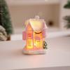 Resin LED Light Snow House Cute Christmas House Ornament  Party Favors