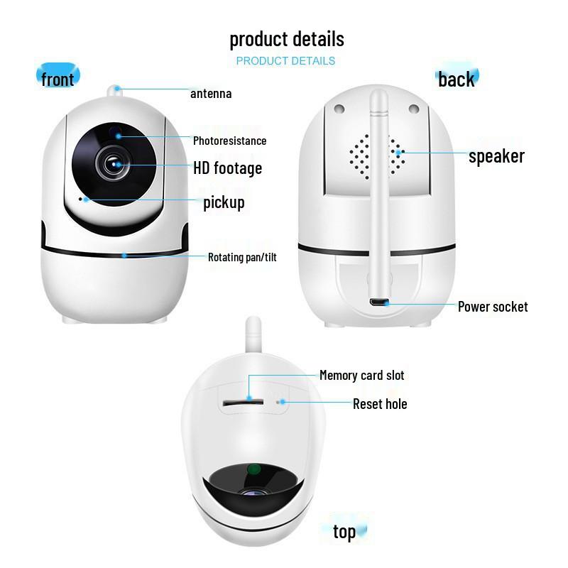 Беспроводная WiFi камера V720 Minion: Одна антенна, Инфракрасное HD ночное видение