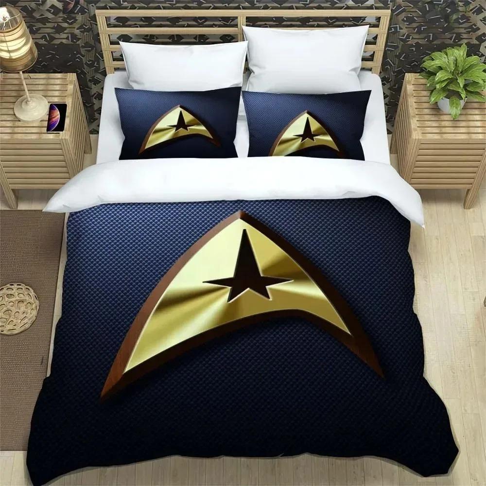 3d Duvet Cover Pillowcase S-Star Trek Bedding Set BoyGirl Bedroom Decoration ChildrenGift Single Double Large SizeZip Duvet Cove