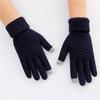 Winter Touch Screen Gloves Warm Stretch Knit Mittens Full Finger Female Crochet Thicken Gloves AVE