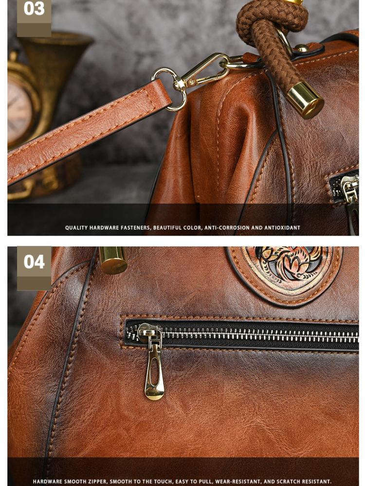 Johnature Роскошная сумка, винтажная кожаная сумка ручной работы с резной женской сумкой, универсальные женские сумки на плечо и через плечо