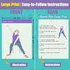Карточки для йоги на стуле большого формата для пожилых – 53 позы шаг за шагом, Карточки с упражнениями крупным шрифтом для пожилых, Идеальный подарок для выздоровления бабушке и дедушке
