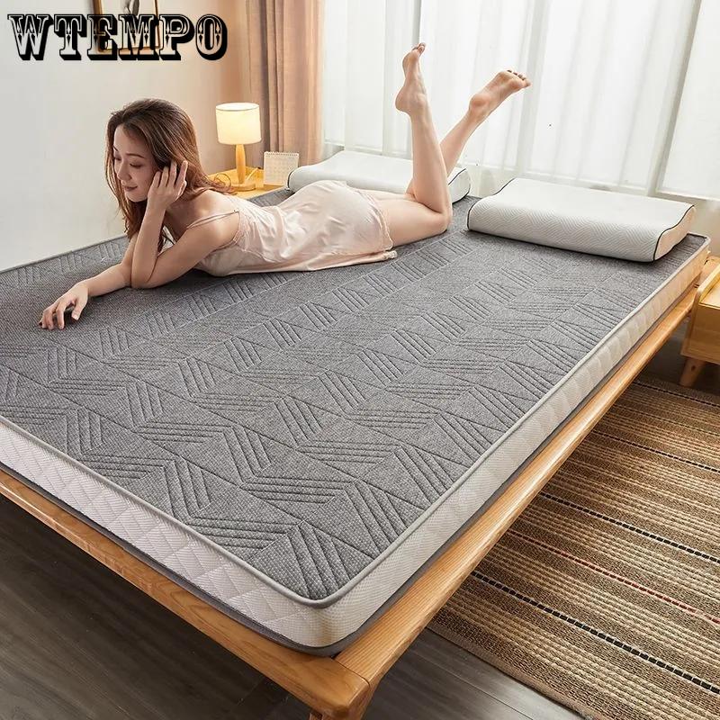 Матрас складной одинарный двойной нескользящий мягкий удобный матрас латексные матрасы резиновая подушка для защиты позвоночника