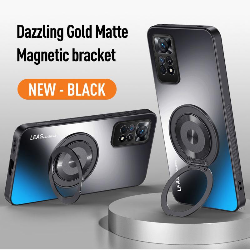 For Xiaomi Redmi A5 13C 14C Note 11 13 14 Pro Plus Global Magnetic Ring Stand Back Phone Case Magsafe Ring Lens Protective Cover