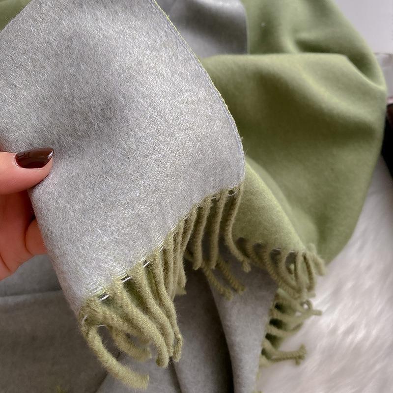 Keep It for Yourself, Feel Soft Sister Scarf, Women's Winter Versatile Double-sided Solid Color Scarf, Long Thickened Warm Shawl