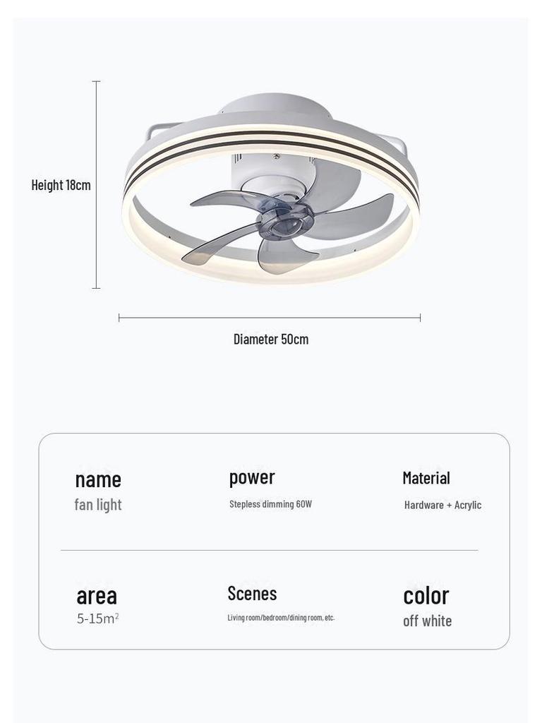 Ретро промышленный светодиодный потолочный вентилятор с инвертором