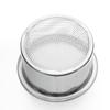 Sink Plug Stainless Steel Waste Drainer Plug Filter Basket Sink Strainer Food Hair Stopper Colander