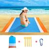 200x210cm Waterproof Pocket Beach Mat Folding Camping Sand Free Blanket Mattress Portable Lightweight Mat Outdoor Picnic Mat