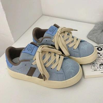 2024 весна новые универсальные нишевые корейские оригинальные туфли женские модные парусиновые туфли повседневные плоские белые туфли