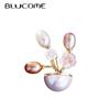 New Natural Shell Flower Brooches Women New Design Beauty Flowerpot Office Casual Pins Gifts