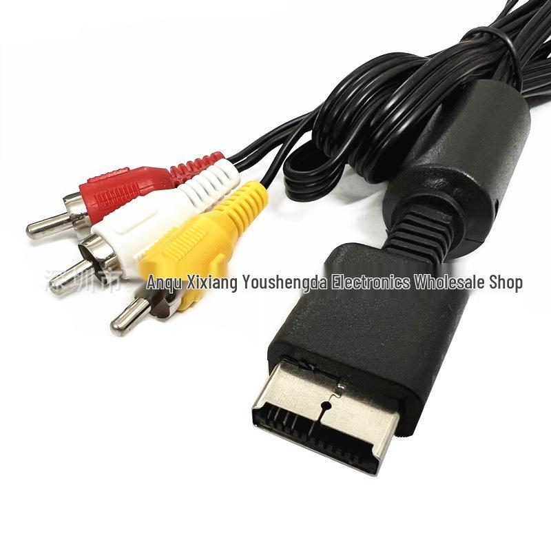 Видеокабель PS2 длиной 1,8 метра с разъемом «тюльпан»