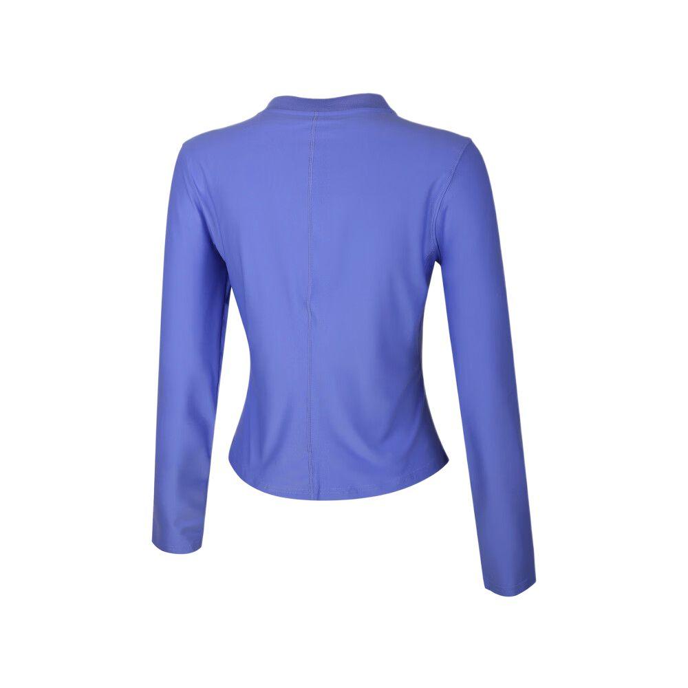 Nike Женский теннисный топ с молнией на половину Court Advantage Dri-FIT Фиолетовый FZ6738-570