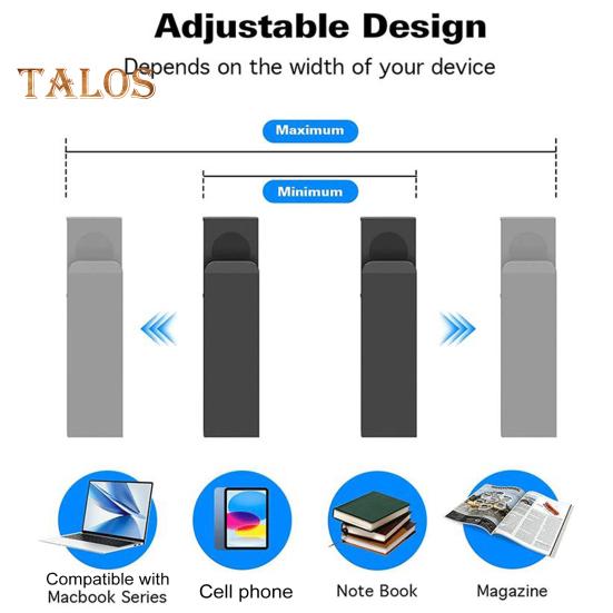 2 шт. Регулируемый органайзер для хранения ноутбука на боку стола, прочный несущий металлический держатель для ноутбука, зажимы без проколов