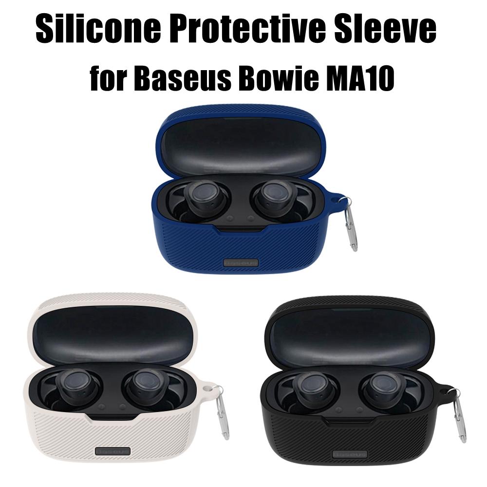 Dustproof Earphone Protective Cover Silicone Earphone Storage Case for Bowie MA10 Home/Travel