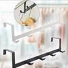 1Pcs Space-Saving 5-Hook Door Hanger - Easy Install, Contemporary Style, Durable Storage for Coats