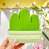 Anti Scald Cactus Coasters Set Anti-Fouling Heat Resistant Cactus Cup Mat With Stand Non-Slip Coaster Flowerpot Holder Tableware