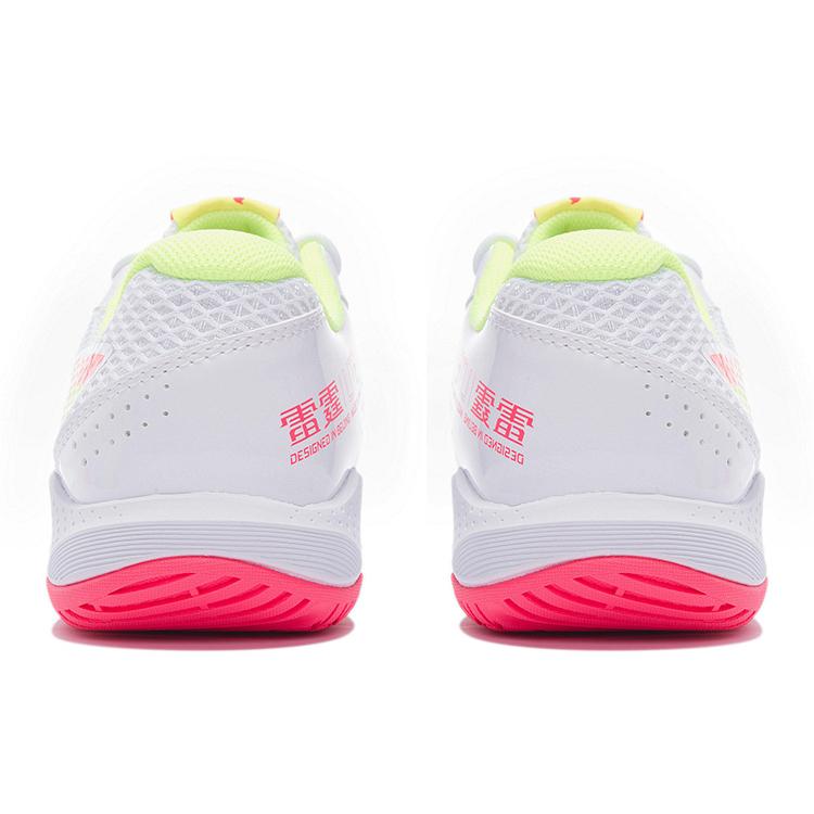 New LiNing Badminton Series Abrasion Resistant Low Top Badminton Shoes Unisex Standard White AYTS020-5