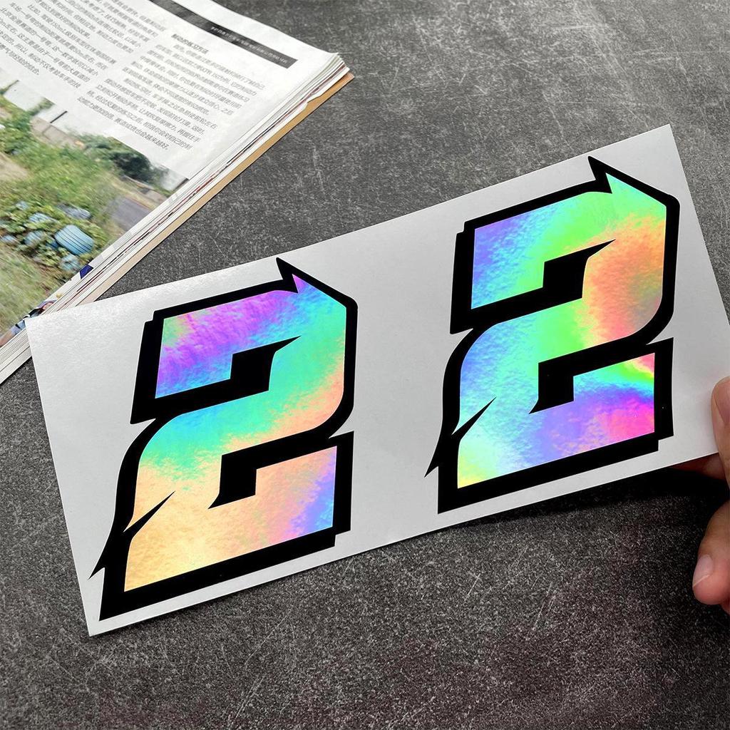 Белые светоотражающие наклейки JDM для автомобиля, водонепроницаемые декоративные чехлы для мотоциклов