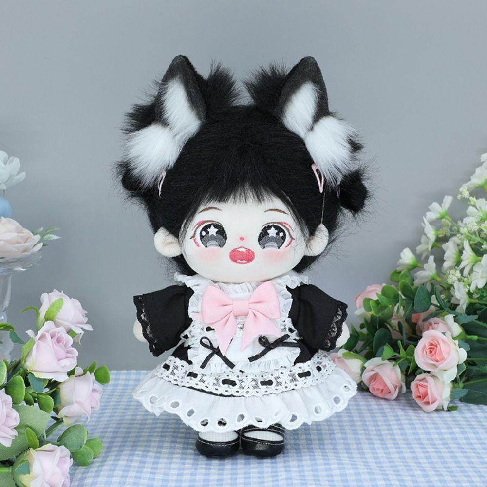 Hairband Idol Doll Headwear Cat Ear Black White Headwear for Cotton Doll  Idol Doll Accessories