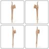Spooky Decor Skeleton Gesture Lawn Stake Stable Halloween Decoration  Lawn Garden