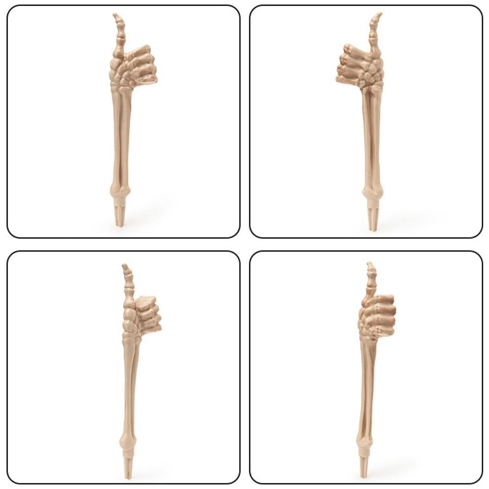 Spooky Decor Skeleton Gesture Lawn Stake Stable Halloween Decoration  Lawn Garden