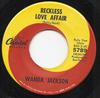 7-дюймовая пластинка WANDA JACKSON - Reckless Love Affair 5789 Capitol Records 1966 США Поп Б/У
