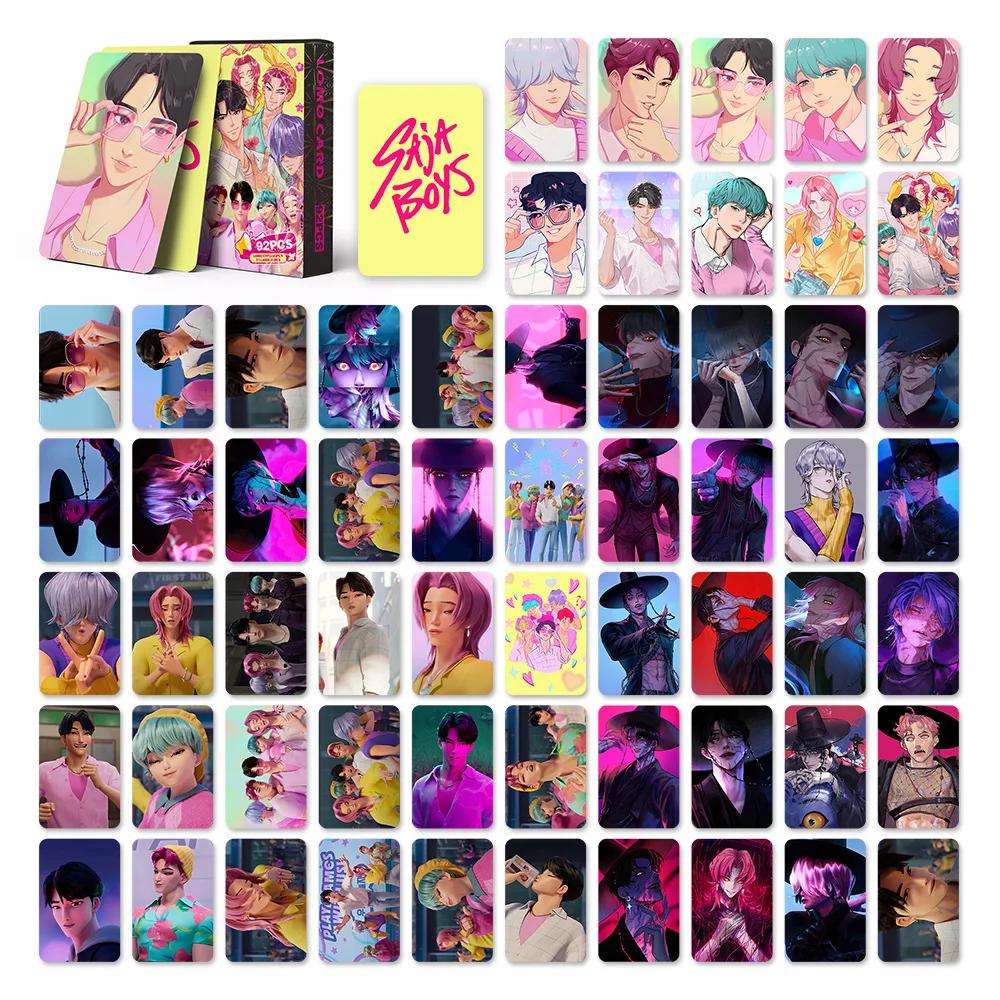 30 55 92 шт. Карты Kpop Охотник на демонов Аниме Мультфильм Коллекционные Подарки для Мальчиков Девочек Студентов Модные