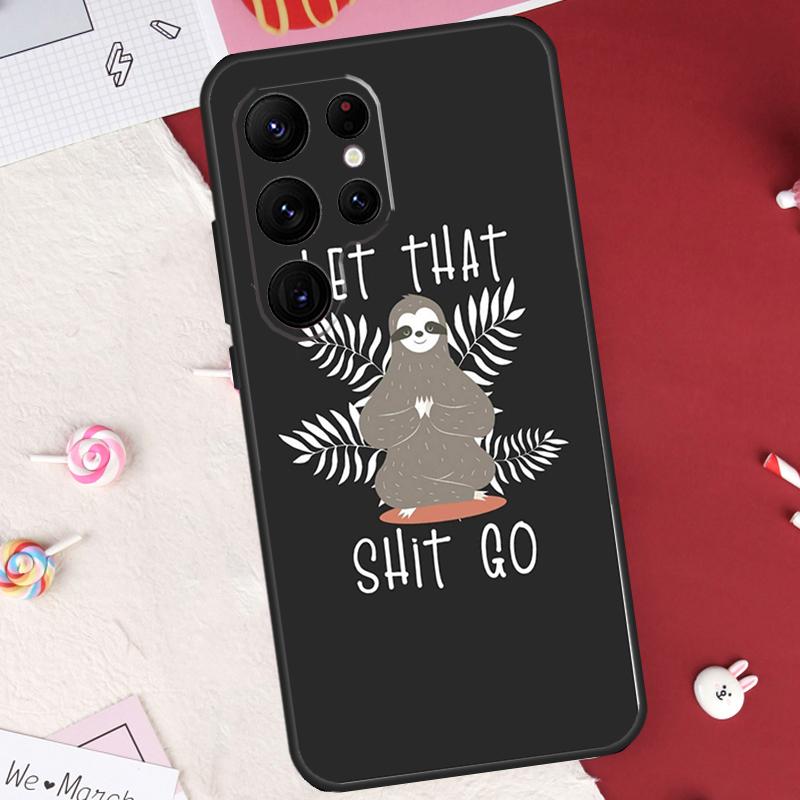 Cute Lovely Cozy Sloth Animal Case For Samsung Galaxy S26 Ultra S20 S21 S22 S23 S24 S25 Ultra S10 Plus S25 FE Cover Shell