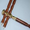 Round Victorian Handle Designer Antique Wooden Walking Stick Antique Walking Stick | Brass Walking Stick