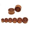 Jewelry Piercing 10-20mm Earring Organic Wood Ear Gauges Ear Plugs Meditating Buddha Flesh Tunnels