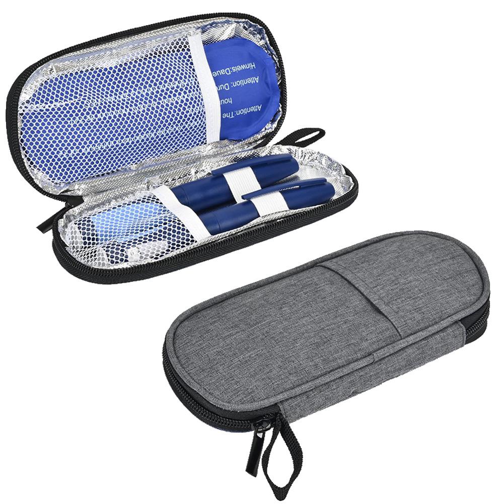 Портативная сумка-холодильник для инсулина, водонепроницаемая сумка-холодильник для диабетического инсулина из полиуретана, многоразовая сумка для холодной заморозки для диабетических лекарств