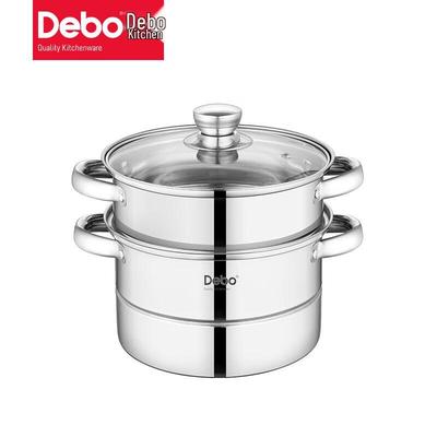 Двухъярусная пароварка из нержавеющей стали Debo DEP-913
