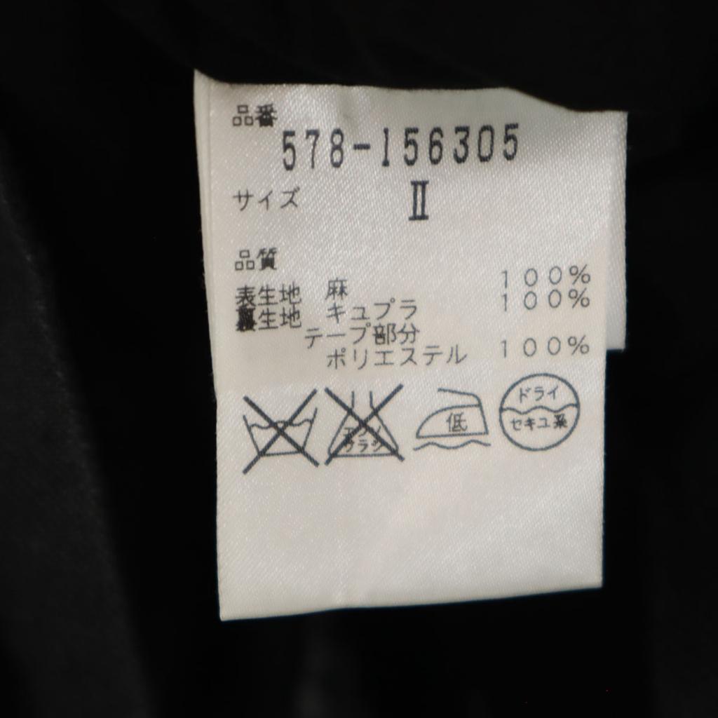 MARGARET HOWELL Сделано в Японии Лён Без рукавов Цельное чёрное Женское Б/У