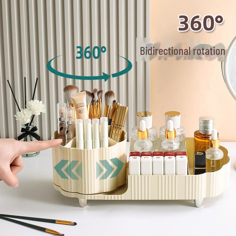 Вращающийся держатель для кистей для макияжа и органайзер для косметики