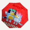 Custom Name Bluey Theme Automatic Umbrella, Lightweight & Portable, 8 Rib, Perfect for Outdoor Travel, Birthdays, Christmas, Gifts.