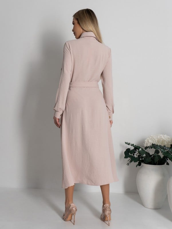 Платье-рубашка с боковыми разрезам ISSA Plus