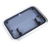 17 X 25in Boat Porthole Window Push Out Tempered Glass Aluminum Alloy Frame Waterproof 90 Deg Opening for RV Yacht