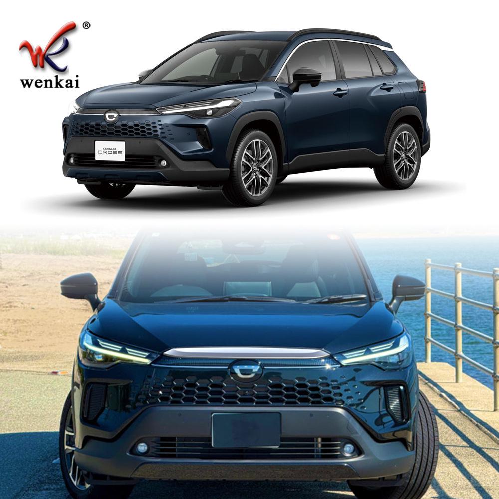 Декоративная хромированная полоса для капота Toyota Corolla CROSS (модель 25) от столкновений