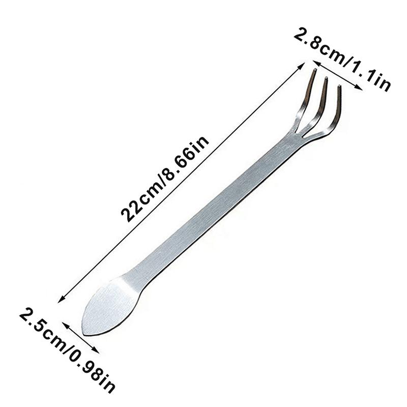 1 шт. грабли из нержавеющей стали для корней бонсай, горшечные растения, 3-зубчатый инструмент для рыхления почвы, ручные нержавеющие грабли, инструмент для домашнего садоводства