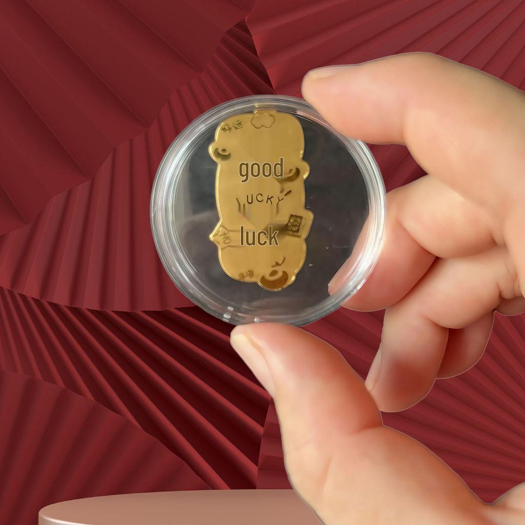 2mg Gold-Plated Smooth Sailing Mobile Phone Wealth Sticker - Adhesive Gold Lucky Charm