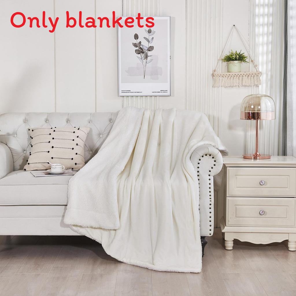 Современное минималистичное полиэстеровое плюшевое одеяло для дома, обеспечивающее тепло и комфорт
