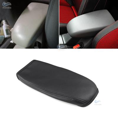 Мягкий кожаный чехол на центральный подлокотник для Ford Focus 2007, крышка центральной консоли автомобиля, подлокотник, наклейка на кожный покров