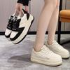 Leather White Shoes Women's Shoes Spring and Summer New Platform Height Increasing Board Shoes Versatile Casual Sneaker Women's