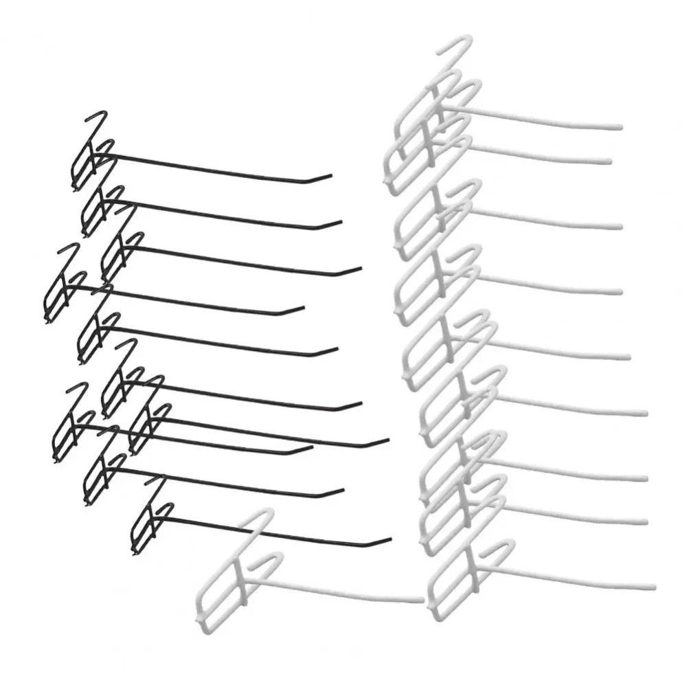 10Pcs Reusable Net Panel Hooks Universal Storage Hook Display Panel Shelf Hook  Door Key