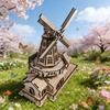 Ветряная мельница 3D Деревянная головоломка Миниатюрный набор Сделай сам Креативный подарок Декор для дома Предмет обихода Уникальный подарок