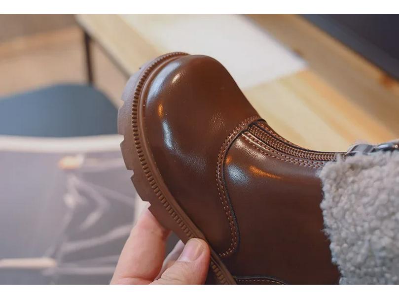 Girls' 2023 Winter Cotton Boots - Warm, Soft Bottom, Plush Velvet Princess Boots