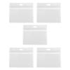 5Pcs Card Cover Holder Clear 4x3 Inches ID Card Waterproof PVC Sleeve for Teacher Student Worker