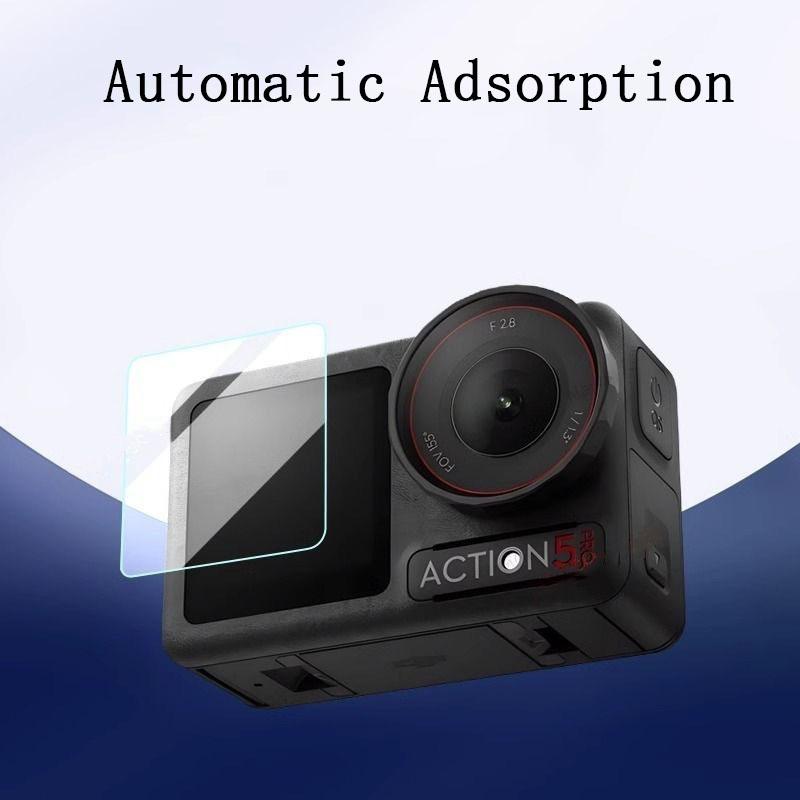 Для DJI Osmo Action 5 Pro закаленная стеклянная пленка для экрана, защитная пленка для объектива, аксессуары для камеры