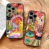 Забавный чехол для телефона с тыквой Y-Yayoi K-Kusama для iPhone 17,16,15,14,13,12,11 Plus,Pro Max,XS, Мягкий черный чехол